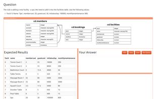 PostgreSQL Exercises screenshot 1