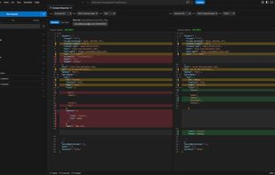 Postmate Client API response compare with side-by-side diff highlighting