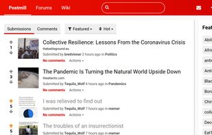 Postmill screenshot 1