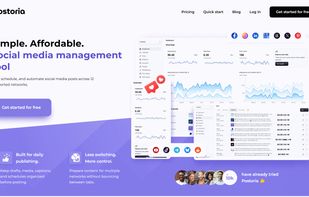 Simple and affordable social media management tool