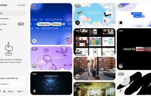 posts.design homepage showing its curated wall of real social media post designs.