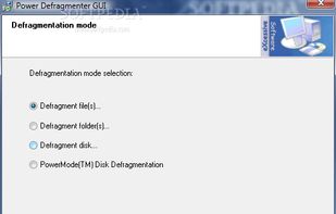 Power Defragmenter screenshot 1