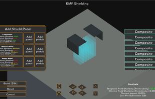 Building EMF sheilding for a substation.