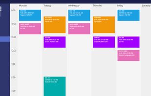 See your weekly class schedule