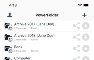 PowerFolder screenshot 1