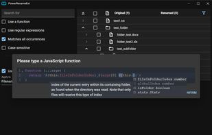 PowerRenameExt screenshot 2