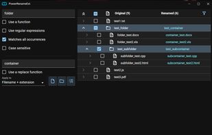 PowerRenameExt screenshot 1