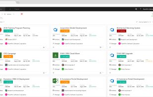 Project list in PPM Express from connected platforms like MS Project Online, Smartsheet, Jira, Azure DevOps, Monday.com