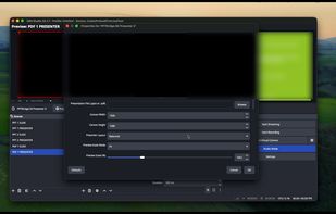 PPTBridge SK presenter view and clean slide output inside OBS Studio.