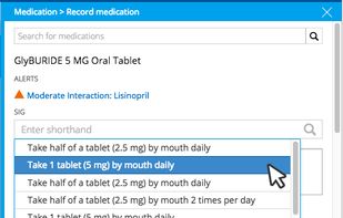 Send e-prescriptions instantly from your patient’s char
