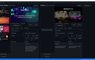 Control
Display unique content on each display. Praisenter allows you to send content to each display independently. The number of displays is dependent on the number of video outputs your system supports.