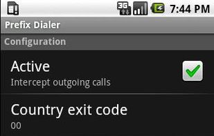 Prefix Dialer screenshot 1