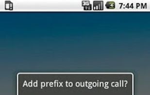 Prefix Dialer screenshot 1