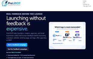 PreLiftOff pre-launch feedback platform