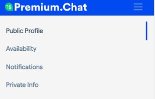 Profile Settings