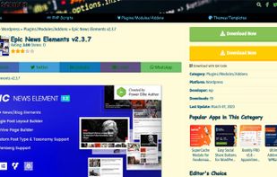 Application download page