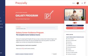 Preppally career guidance program view