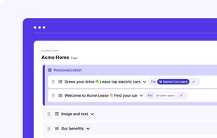 Personalization Segments