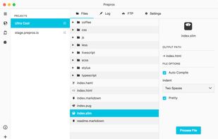 Prepros screenshot 1