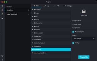 Prepros screenshot 1