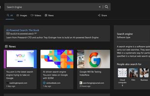 (Dark Mode) Search Results Page