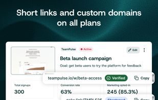 Custom domains and short links