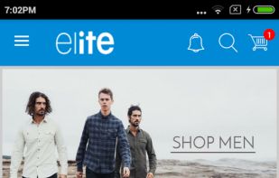 Home page - Prestashop mobile app