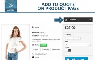 Prestashop Quote Module screenshot 1