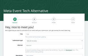 Pretalx screenshot 1