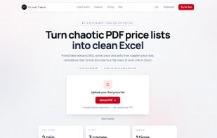 Price2Table screenshot 1