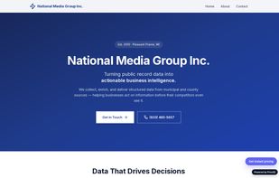 PriceIQ embedded on a live client website — visitors see the "Get instant pricing" button on every page.