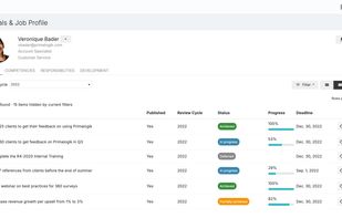 personal goals dashboard