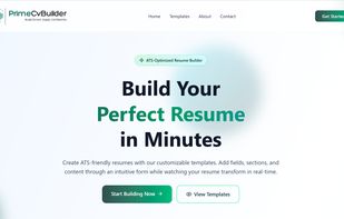 PrimeCVBuilder screenshot 1