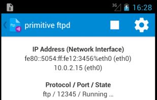 Primitive FTPd screenshot 2