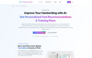 Printable Handwriting screenshot 1