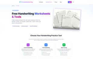Printable Handwriting screenshot 2