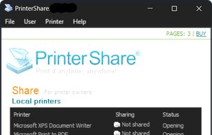 Printershare screenshot 1
