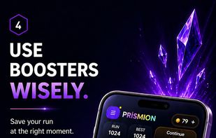 Use boosters strategically to survive difficult situations and keep your run alive.