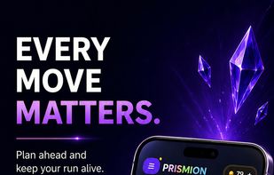 Strategic merge puzzle gameplay where every move matters and crystals slowly increase the pressure.