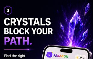 Crystals slowly take over the board and force you to think several moves ahead.
