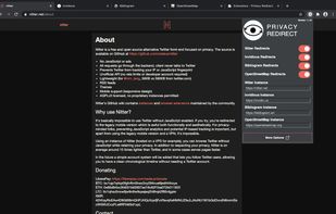 Privacy Redirect screenshot 1