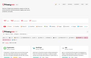 home page showing only security and encryption apps