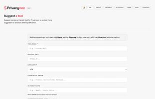 form to add a new application