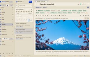 Write your day, add photos, and track how it felt. Your journal is encrypted on your device.