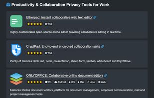 PrivacyTools.io screenshot 2