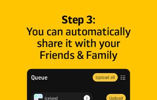 Invite trusted people to your Album, so they can join and add their own pictures. Manage their access easily. 
Organize your Albums just the way you want.
