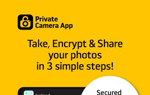 Take, Encrypt and Share your photos with one click - in total privacy!