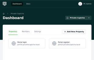 Internal portal screenshot