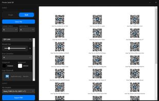 Bulk Mode: Effortlessly convert Excel spreadsheets into print-ready QR label sheets using professional Avery templates.