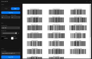 Barcode Support: Professional batch generation of industrial-grade barcodes (Code 128 & EAN-13) for asset tracking.